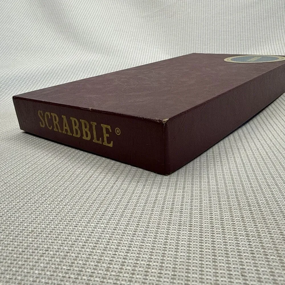 1948-1953 Vintage SCRABBLE Board Game Selchow Righter Wood Tiles Old Classic